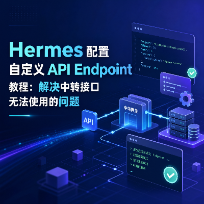 Hermes配置自定义APIEndpoint教程解决中转接口无法使用的问题